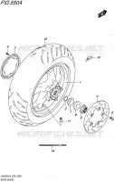 ROUE ARRIERE pour Suzuki BURGMAN 400 2016