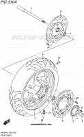 ROUE AVANT pour Suzuki BURGMAN 400 2016