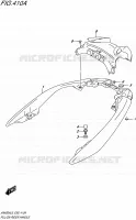 SUPPORT DOSSERET (AN400AL6 E99) pour Suzuki BURGMAN 400 2016