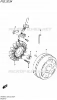 ALLUMAGE ROTOR   STATOR pour Suzuki BURGMAN 400 2016