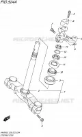 COLONNE DE DIRECTION pour Suzuki BURGMAN 400 2016