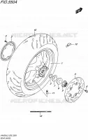 ROUE ARRIERE (AN400AL5 E99) pour Suzuki BURGMAN 400 2015