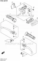 ENSEMBLE LEVIERS   POIGNEES pour Suzuki BURGMAN 650 2015