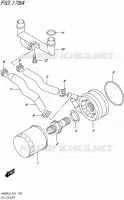 RADIATEUR D'HUILE pour Suzuki BURGMAN 650 2015