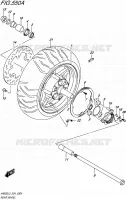 ROUE ARRIERE pour Suzuki BURGMAN 650 2015