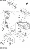 ENSEMBLE FEU ARRIERE pour Suzuki BURGMAN 650 2016