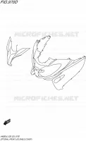 OPTIONS (FRONT LEG SHIELD COVER ) pour Suzuki BURGMAN 650 2016