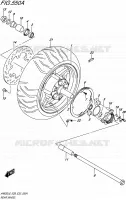 ROUE ARRIERE pour Suzuki BURGMAN 650 2016