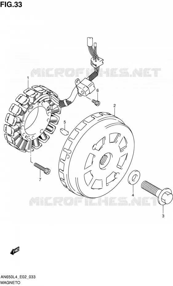 ALLUMAGE ROTOR - STATOR Suzuki SCOOTER 650 BURGMAN 2014  AN650Z L4 (E02,E19)
