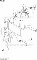 DURITE DE RADIATEUR pour Suzuki V-STROM 1000 2006