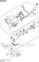 FEU ARRIERE (MODELE K4/K5/K6) pour Suzuki V-STROM 1000 2006