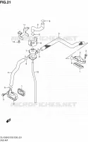 SYSTEME RECYCLAGE GAZ ECHAPPEMENT pour Suzuki V-STROM 1000 2006