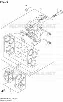 ETRIER DE FREIN AVANT SUSPENSIONS/FREINAGE/ROUES 1000 suzuki-moto V-STROM 2014 11044086