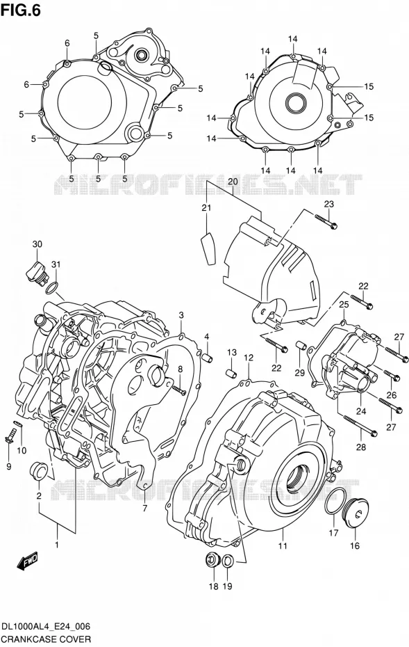 CARTER Suzuki MOTO 1000 V-STROM 2014  DL1000A L4 (E24)