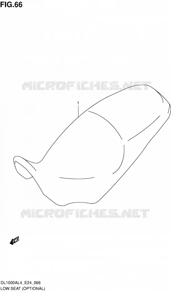SELLE BASSE (OPTIONAL) Suzuki MOTO 1000 V-STROM 2014  DL1000A L4 (E24)