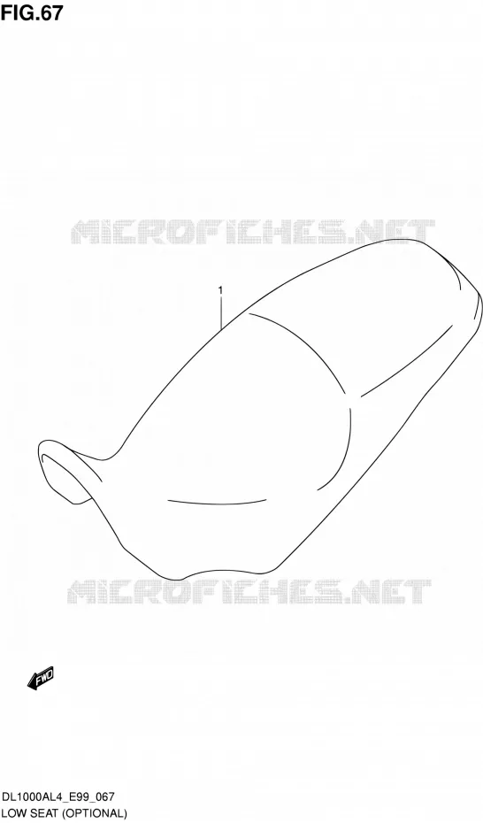 SELLE BASSE (OPTIONAL) Suzuki MOTO 1000 V-STROM 2014  DL1000A L4 (E99)