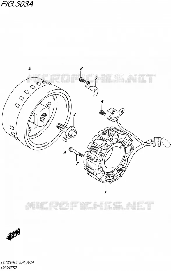 ALLUMAGE ROTOR - STATOR Suzuki MOTO 1000 V-STROM 2015  DL1000A L5 (E24)
