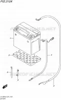 BATTERIE pour Suzuki V-STROM 1000 2016