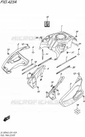 RESERVOIR D'ESSENCE   COUVERCLES pour Suzuki V-STROM 1000 2016