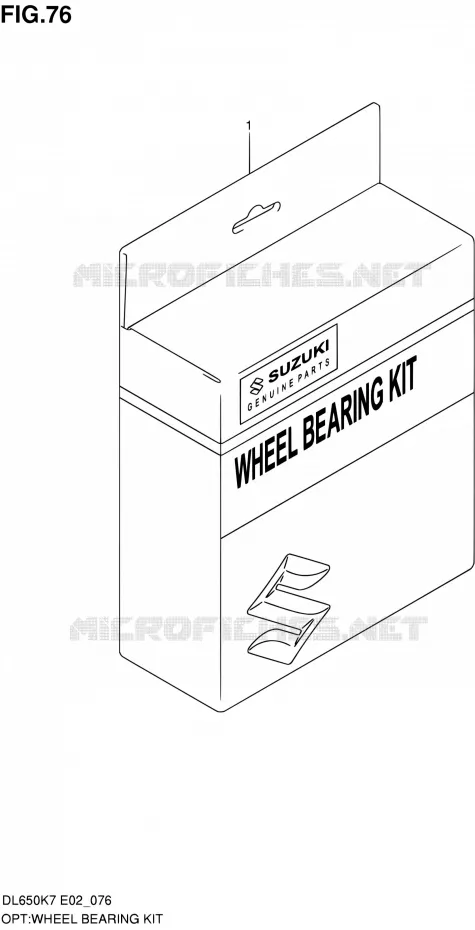 KIT ROULEMENTS DE ROUE Suzuki MOTO 650 V-STROM 2010  DL650A L0 (E02,E19,E24)