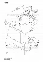 DURITE DE RADIATEUR pour Suzuki V-STROM 650 2010