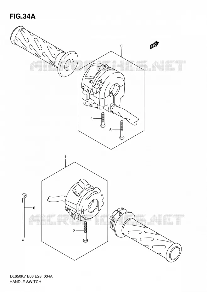 COMMODOS (MODEL L0) Suzuki MOTO 650 V-STROM 2010  DL650A L0 (E03,E28,E33)