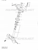 COLONNE DE DIRECTION pour Suzuki V-STROM 650 2011