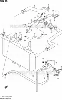 DURITE DE RADIATEUR pour Suzuki V-STROM 650 2011