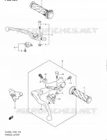 ENSEMBLE LEVIERS   POIGNEES (DL650AL1 E02) pour Suzuki V-STROM 650 2011