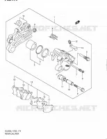 ETRIER DE FREIN ARRIERE (DL650AL1 E24) pour Suzuki V-STROM 650 2011