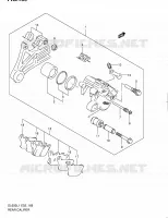 ETRIER DE FREIN ARRIERE (DL650L1 E02) pour Suzuki V-STROM 650 2011