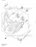 PHARE (DL650L1 E24) pour Suzuki V-STROM 650 2011
