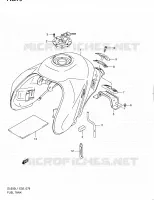 RESERVOIR D'ESSENCE (DL650AL1 E24) pour Suzuki V-STROM 650 2011