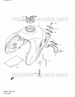RESERVOIR D'ESSENCE (DL650L1 E24) pour Suzuki V-STROM 650 2011