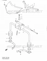 SUPPORTS AVANT pour Suzuki V-STROM 650 2011