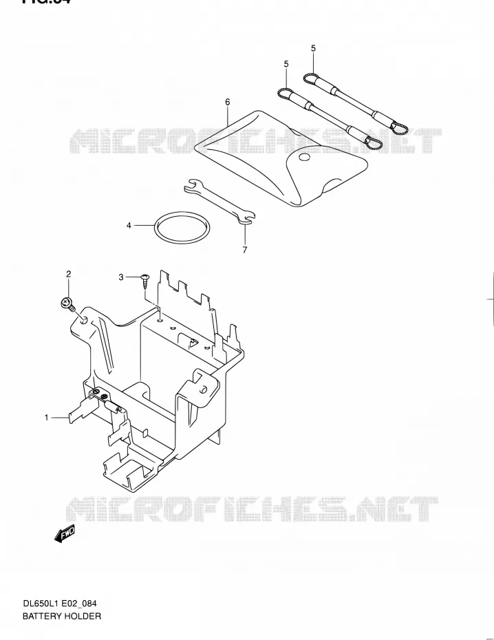 BAC A BATTERIE - OUTILS Suzuki MOTO 650 V-STROM 2011  DL650A L1 (E02,E19,E24)