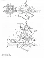 CULASSE ARRIERE pour Suzuki V-STROM 650 2011