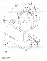 DURITE DE RADIATEUR pour Suzuki V-STROM 650 2011