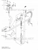 MAITRE CYLINDRE ARRIERE (DL650L1 E03) pour Suzuki V-STROM 650 2011