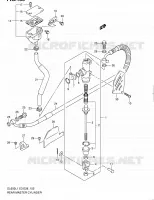 MAITRE CYLINDRE ARRIERE (DL650L1 E28) pour Suzuki V-STROM 650 2011