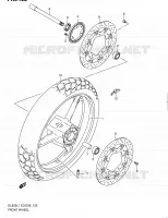 ROUE AVANT (DL650AL1 E28) pour Suzuki V-STROM 650 2011