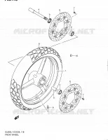 ROUE AVANT (DL650L1 E03) pour Suzuki V-STROM 650 2011