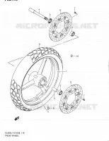 ROUE AVANT (DL650L1 E28) pour Suzuki V-STROM 650 2011