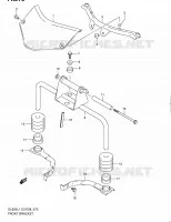 SUPPORTS AVANT pour Suzuki V-STROM 650 2011