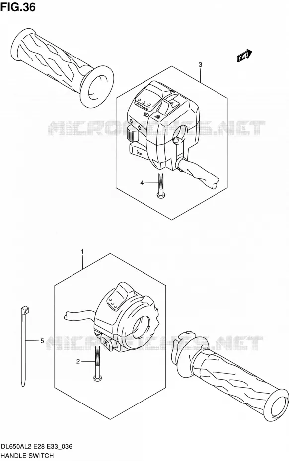 COMMODOS Suzuki MOTO 650 V-STROM 2012  DL650A L2 (E03,E28,E33)