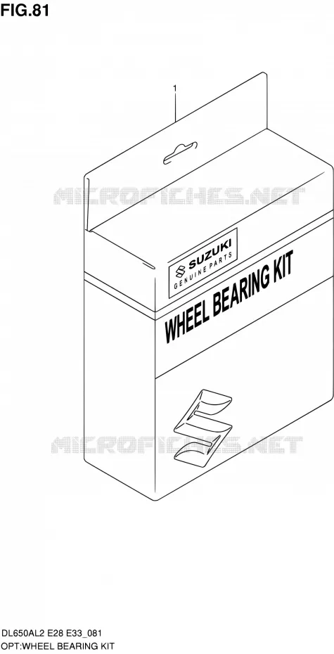 KIT ROULEMENTS DE ROUE Suzuki MOTO 650 V-STROM 2012  DL650A L2 (E03,E28,E33)