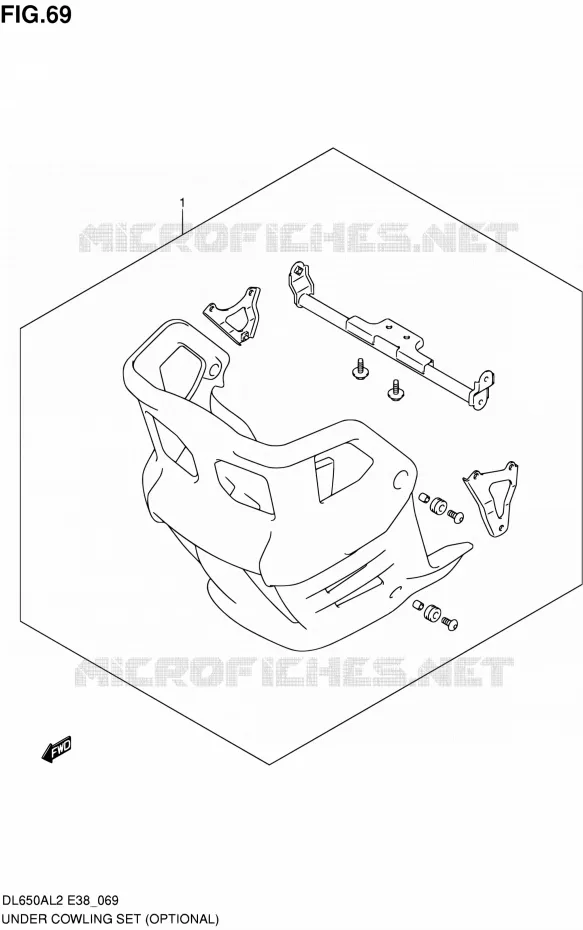 SABOT (OPTIONAL) Suzuki MOTO 650 V-STROM 2012  DL650A L2 (E38)