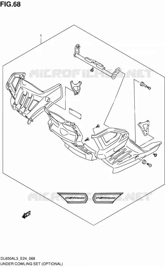 SABOT (OPTIONAL) Suzuki MOTO 650 V-STROM 2013  DL650A L3 (E24)
