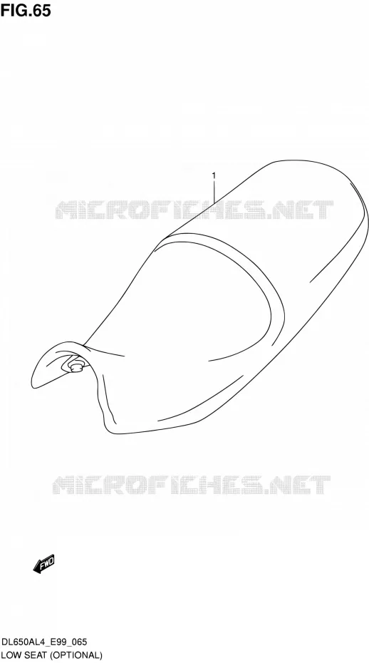 SELLE BASSE (OPTIONAL) Suzuki MOTO 650 V-STROM 2014  DL650A L4 (E99)