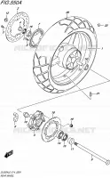ROUE ARRIERE (DL650AL6 E14) pour Suzuki V-STROM 650 2016